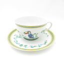美品 HERMES エルメス Toucans トゥカン ティーカップ&ソーサー SY12504C2 【中古】