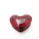 美品 Baccarat バカラ ZINZIN ザンザン ハート クリスタルオブジェ 1点 インテリア ペーパーウェイト 置物 SO3235P1 【中古】