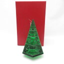 美品 Baccarat バカラ クリスマスツリー クリスタルオブジェ 1点 インテリア ノエル クールシュヴェル 置物 SO3238P1 【中古】