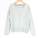 美品 LAURA ASHLEY ローラアシュレイ アンサンブル 1点 L コットン100% カットソー半袖 カーディガン長袖 レディース AK141A33 【中...
