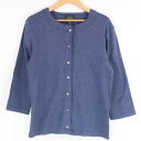 美品 LAURA ASHLEY ローラアシュレイ TSE105 119N4 アンサンブル 1点 M コットン100% トップス半袖 カーディガン七分袖 レディー...