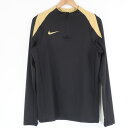 美品 NIKE ナイキ FN2404-011 Dri-FIT ストライク ドリル トップ トレーニングウェア 1点 L ポリエステル他 長袖 ジャージ ハーフジ...
