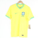 未使用 NIKE ナイキ DR3958-740 ブラジル代表 2024 スタジアムジャージー ホーム レプリカ 半袖ユニフォーム 1点 S ポリエステル100%...