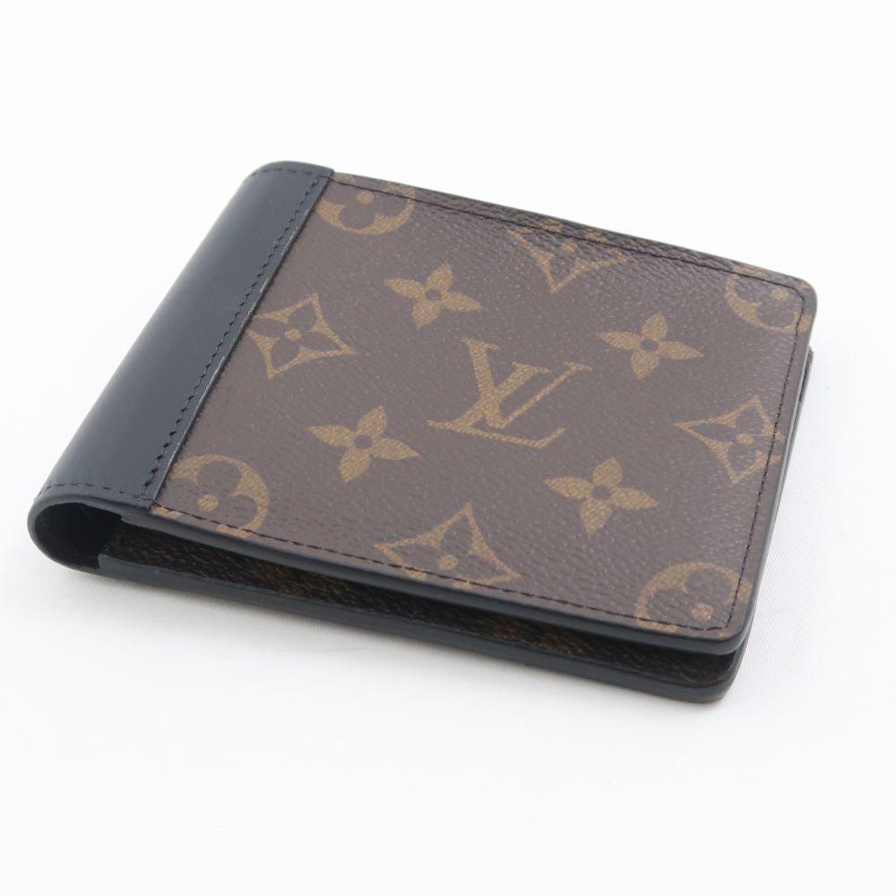 美品 LOUIS VUITTON ルイヴィトン ポルトフォイユ・ミュルティプル M69408 二つ折り財布 モノグラム・マカサー 札入れ ウォレット メンズ A...
