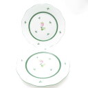 美品 Herend ヘレンド ウィーンの薔薇 517 VRH 中皿 2枚 19cmプレート ペア デザート ケーキ SY12588H1 【中古】