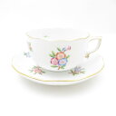 美品 Herend ヘレンド アップルブロッサム PC 0724 ティーカップ&ソーサー 1客 200ml 花柄 フラワー SC7758B1 【中古】
