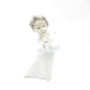 美品 LLADRO リヤドロ 4540 可愛いフルート フィギュリン 1点 インテリア 置物 陶器人形 を吹く天使 SO3305X1 【中古】