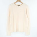 美品 Theory セオリー LAMAR CREW-CASHFEEL ニット L ウール100% 長袖 クルーネック セーター アイボリー メンズ AK209A...