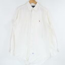 美品 Polo Ralph Lauren ポロラルフローレン シャツ 14 1/2-32 100%コットン 長袖 メンズ AT1648A34 【中古】
