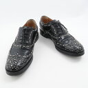 Church’s チャーチ Burwood met. ポリッシュドバインダー オックスフォードブローグ スタッズ ドレスシューズ 36 日本23cm相当 カーフレザー 革靴 レディース レディース AU3089 【中古】