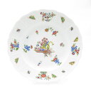 MEISSEN マイセン 竹虎 中皿 22cmプレート 柿右衛門 シノワズリ レア 希 SY12649L2 【中古】