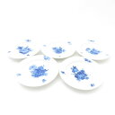 美品 ROYAL COPENHAGEN ロイヤルコペンハーゲン ブルーフラワー 小皿 5枚 豆皿 醤油皿 9.5cmプレートセット ST524H2 【中古】