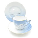 美品 B&G ビングオーグレンダール シーガル コーヒーカップ&ソーサー 中皿 トリオ1セット プレート 珈琲 SU12457C2 【中古】