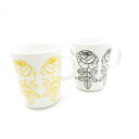 美品 marimekko マリメッコ VIHIKIRUUSU ヴィヒキルース マグカップ 2点 ペア コップ 北欧 フィンランド SY12736C2 【中古】