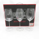 美品 RIEDEL リーデル VERITAS RED WINE SET ワイングラス 3客 セット SY12737Z 【中古】