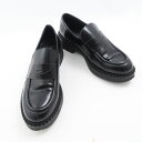 美品 Bontre ボントレ ローファー 38 24cm 厚底 レディース AN1849 【中古】