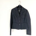 ARMANI JEANS アルマーニ ジャケット EU38 S相当 コットン他 ブレザー ストライプ柄 アウター レディース AU3122B6 【中古】