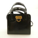 Salvatore Ferragamo フェラガモ ガンチーニ ハンドバッグ レザー 2Way ショルダー ミニ かばん 鞄 カバン レディース AU3125 ...