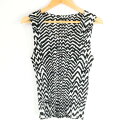 美品 ISSEYMIYAKE イッセイミヤケ PP83-JK428 トップス 4 XLサイズ相当 ポリエステル100% ノースリーブ プリーツ 総柄 レディース...