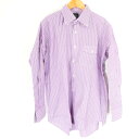 美品 J.PRESS ジェイプレス シャツ LL コットン100% 長袖 ワイシャツ ストライプ メンズ AD768A35 【中古】
