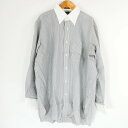 未使用 J.PRESS ジェイプレス シャツ 43-84 コットン100% 長袖 ワイシャツ ストライプ メンズ AD769A35 【中古】