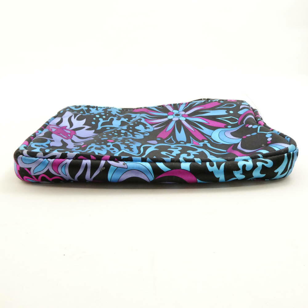 EMILIO PUCCI エミリオプッチ ショルダーポーチ レザー×ナイロン ワンハンドル ミニ バッグ レディース AU3152 【中古】