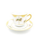 未使用 OKURA 大倉陶園 うまくゆく 回転木馬 コーヒーカップ&ソーサー SC8013V1 【中古】