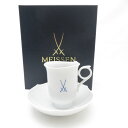 未使用 MEISSEN マイセン 剣マーク コーヒーカップ&ソーサー 双剣 SC8014V1 【中古】
