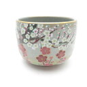 美品 桑野むつ子 御所の花 十二ヶ月 2月 紅白梅 茶碗 二月 京焼 作家物 抹茶 桑野睦子 SC8034U2 【中古】