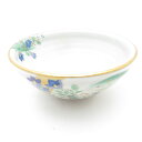 美品 桑野むつ子 御所の花 十二ヶ月 9月 桔梗 茶碗 九月 京焼 作家物 抹茶 桑野睦子 SC8041U2 【中古】