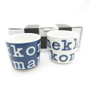 未使用 marimekko マリメッコ Marimekko Logo コーヒーカップ 2点 ペア ラテマグ タンブラー カップ 北欧 SM4132R1 【中古】