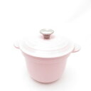 Le Creuset ルクルーゼ ココットエブリィ 両手鍋 インナーリッド 2点 内蓋付 料理 18cm SO3520Z 【中古】