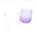 美品 iittala イッタラ フルッタ アメジスト/ペールピンク タンブラー 2点 ガラス セット グラス コップ scope別注 北欧 廃盤 SU12305Q1 【中古】