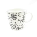美品 iittala イッタラ フルッタ マグカップ ブラック ティー コーヒー 北欧 SU12313Q1 【中古】