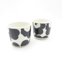 美品 marimekko マリメッコ UNIKKO ウニッコ ラテマグ 2点 カップ ペア 北欧 フィンランド SY12727B3 【中古】