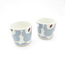 美品 marimekko マリメッコ UNIKKO ウニッコ ラテマグ 2点 カップ ペア 北欧 フィンランド SY12728B3 【中古】