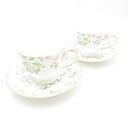 WEDGWOOD ウェッジウッド スウィートプラム ティーカップ&ソーサー 2客 リー ペア SY12749B4 【中古】