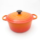 Le Creuset ルクルーゼ ココットロンド 22 両手鍋 SY12760 【中古】