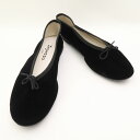 美品 repetto レペット バレエシューズ 36 ベロア フラットシューズ レディース AN1915 【中古】