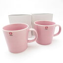 未使用 iittala イッタラ ティーマ マグカップ 2点 ペア 0.3L ローズ 北欧 SM4158B2 【中古】