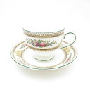 美品 WEDGWOOD ウェッジウッド コロンビアエナメル ティーカップ&ソーサー リー 黒壺 SU12415B1 【中古】