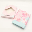 美品 STARBUCKS スターバックス SAKURA2021 FUROSHIKI 風呂敷 ポリエステル100% スタバ 桜 さくら AC1525 【中古】