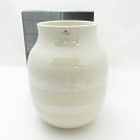 未使用 KAHLER ケーラー オマジオ 花瓶 Lサイズ パール フラワーベース 北欧 SO3479D2 【中古】