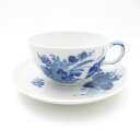 美品 ROYAL COPENHAGEN ロイヤルコペンハーゲン ブルーフラワーカーブ 1550 モーニングカップ&ソーサー ティー コーヒー 希少 レア SU12510J2 【中古】