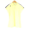 美品 DESCENTE GOLF デサント DGWRJA13 ポロシャツ O ポリエステル 半袖 ゴルフ レディース HN162A84 【中古】