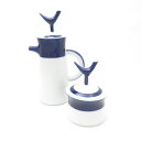 美品 SARGADELOS サルガデロス V/2シリーズ コーヒーポット シュガーポット 2点 陶磁器 セット 珈琲 砂糖 テーブルウェア スペイン SU126...