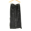 美品 See By Chloe シーバイクロエ スカート 1点 34 ビスコース100% ロング丈 フロントボタン レディース AM6818A58 【中古】