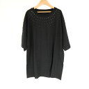 美品 1PIU1UGUALE3 ウノピュウノウグァーレトレ MRT305 クルーネック トップス VI XL コットン100% 半袖 Tシャツ ラインストーン メンズ HM747A83 【中古】