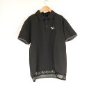 美品 1PIU1UGUALE3 ウノピュウノウグァーレトレ GDT015 113 ADP GOLF S/S POLO LAYERED LINE HEM TAPE...