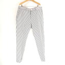 美品 1PIU1UGUALE3 ウノピュウノウグァーレトレ MRP618 UNCON SLACKS スラックス VI XL ポリエステル コットン パンツ スト...